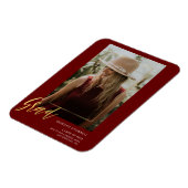 Minimalistisch Gold Script Photo Afstudeerder Aank Magneet (Linkerzijde)