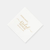 Minimalistisch Gold Script-Vrijgezellenfeest Servet (Hoek)