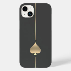 Minimalistisch Gold Spade Symbol iPhone Case