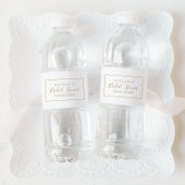 Minimalistisch Gold-Vrijgezellenfeest Waterfles Etiket