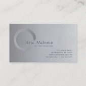 Minimalistisch Golden Enso Circle Visitekaartje (Achterkant)