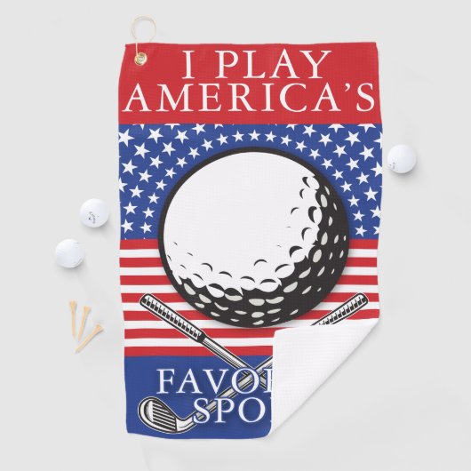 Minimalistisch Golf America's favoriete Golfhanddo Golfhanddoek (Insitu)