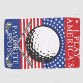 Minimalistisch Golf America's favoriete Golfhanddo Golfhanddoek (Horizontaal)
