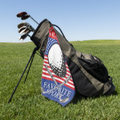 Minimalistisch Golf America's favoriete Golfhanddo Golfhanddoek (Groen)