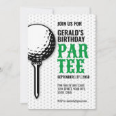 Minimalistisch golf feest ontwerp kaart (Voorkant)