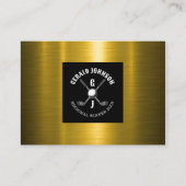 Minimalistisch golf monogram ontwerp visitekaartje (Voorkant)