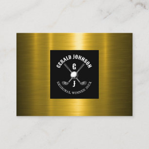 Minimalistisch Golf Monogram Ontwerp Visitekaartje