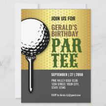 Minimalistisch Golf Party Design