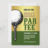 Minimalistisch Golf Party Design Kaart (Voorkant)