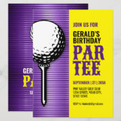 Minimalistisch Golf Party Design Kaart (Voorkant / Achterkant)