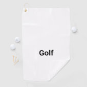 Minimalistisch "Golf" tekst Aangepast microvezel g Golfhanddoek (Insitu)