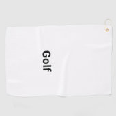 Minimalistisch "Golf" tekst Aangepast microvezel g Golfhanddoek (Horizontaal)
