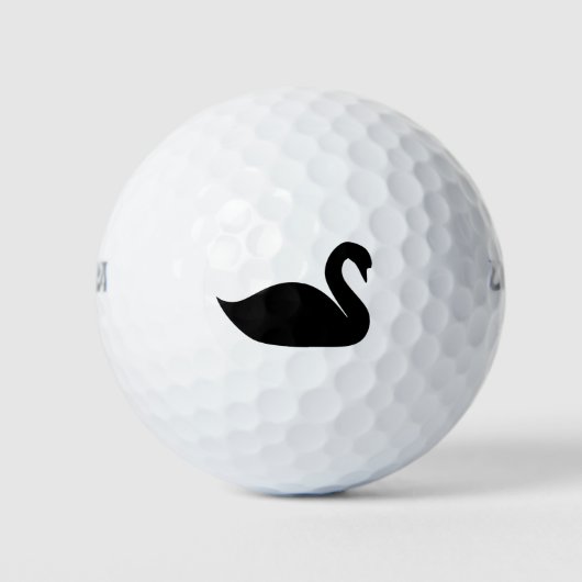 Minimalistisch golfbal met swan-ontwerp golfballen (Voorkant)