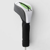 Minimalistisch golfer silhouet ontwerp golfheadcover (Schuin)