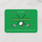 Minimalistisch Golfmonogram Visitekaartje (Achterkant)