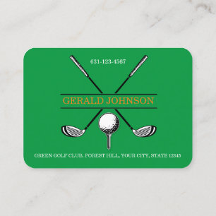 Minimalistisch Golfmonogram Visitekaartje