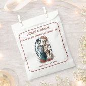 Minimalistisch Gotisch Skelet Wedding Favor Tassen Bedankzakje (Geknipt)