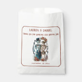 Minimalistisch Gotisch Skelet Wedding Favor Tassen Bedankzakje (Voorkant)