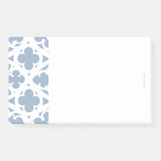 Minimalistisch gotisch venster (Bord blauw) Post-it® Notes (Voorkant)