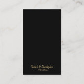 Minimalistisch Goud Details Bruiloft Invoegsel Beh Informatiekaartje (Achterkant)