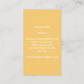 Minimalistisch goud en wit visitekaartje (Achterkant)