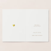 minimalistisch goud folie hart / monogram liefde b kaarten (Binnen)