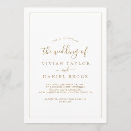 Minimalistisch goud: het huwelijk van kaart