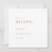 Minimalistisch Goud Modern Vierkant Deco Alles Een Kaart (Voorkant)