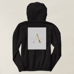 Minimalistisch goud ontwerp met succesdiscipline hoodie