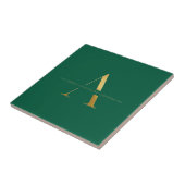 Minimalistisch goud ontwerp met succesdiscipline tegeltje (Zijkant)