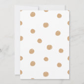 Minimalistisch Goud Script Single Photo Christmas- Kaart (Achterkant)