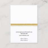 Minimalistisch goud, sieraden Visitekaartje (Achterkant)