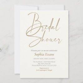 Minimalistisch goud zilver wit crème Vrijgezellenf Kaart