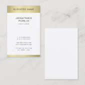 Minimalistisch goudblik elegant in moderne omgevin visitekaartje (Voorkant / Achterkant)
