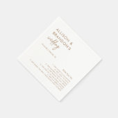 Minimalistisch goudbruidbruidfeesten Napkins Servet (Hoek)