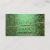 Minimalistisch gouden lef tropisch vip Beauty make Visitekaartje (Achterkant)