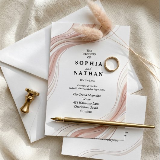 Minimalistisch gouden monogram Elegante moderne sc Kaart