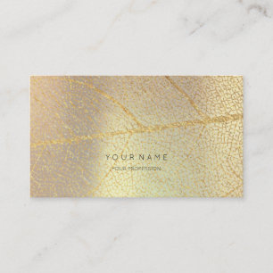 Minimalistisch gouden Roos Gold Leaf Blush Metalli Visitekaartje