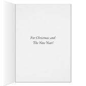 minimalistisch gouden sneeuwman met bezem voor ker (Binnen (Rechts))