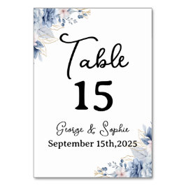 Minimalistisch gouden tafelnummer voor evenementen