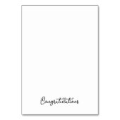 Minimalistisch gouden tafelnummer voor evenementen (Achterkant)