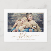 Minimalistisch goudgeloof Religieus landschap Foto Feestdagenkaart (Voorkant)