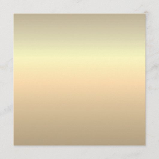 Minimalistisch goudhuwelijk menu (Achterkant)