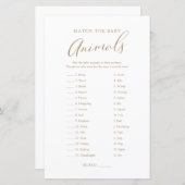 Minimalistisch goudkalligrafie, babykleding (Voorkant / Achterkant)