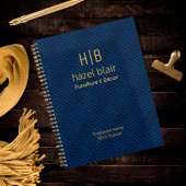 Minimalistisch goudmonogram | Aangepaste zakelijke Planner