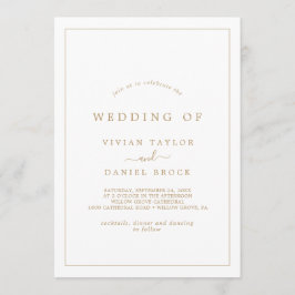 Minimalistisch goudpografie Het huwelijk van Kaart