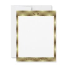 Minimalistisch goudrandmonogram