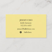 Minimalistisch goudschildergetextureerd visitekaar visitekaartje (Achterkant)