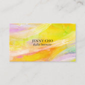 Minimalistisch goudschildergetextureerd visitekaar visitekaartje (Voorkant)