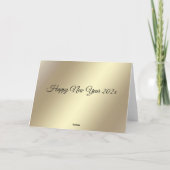 Minimalistisch goudscript Merry Kerstmis Feestdagen Kaart (Achterkant)